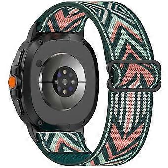 Für Samsung Galaxy Watch 8 / 8 Classic Elastisches Nylon Ethno Design Armband Motiv 3