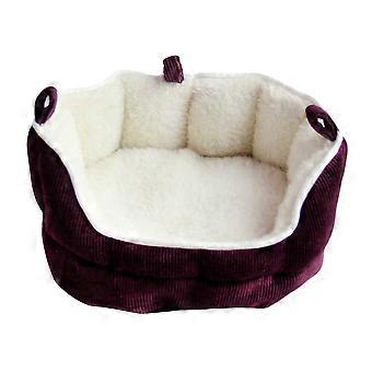 Ferret Bed Small Pet House Ensures Warm Sleep 2Pcs Red