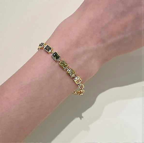 Gradient Gemstone Vintage Bracelet Women's