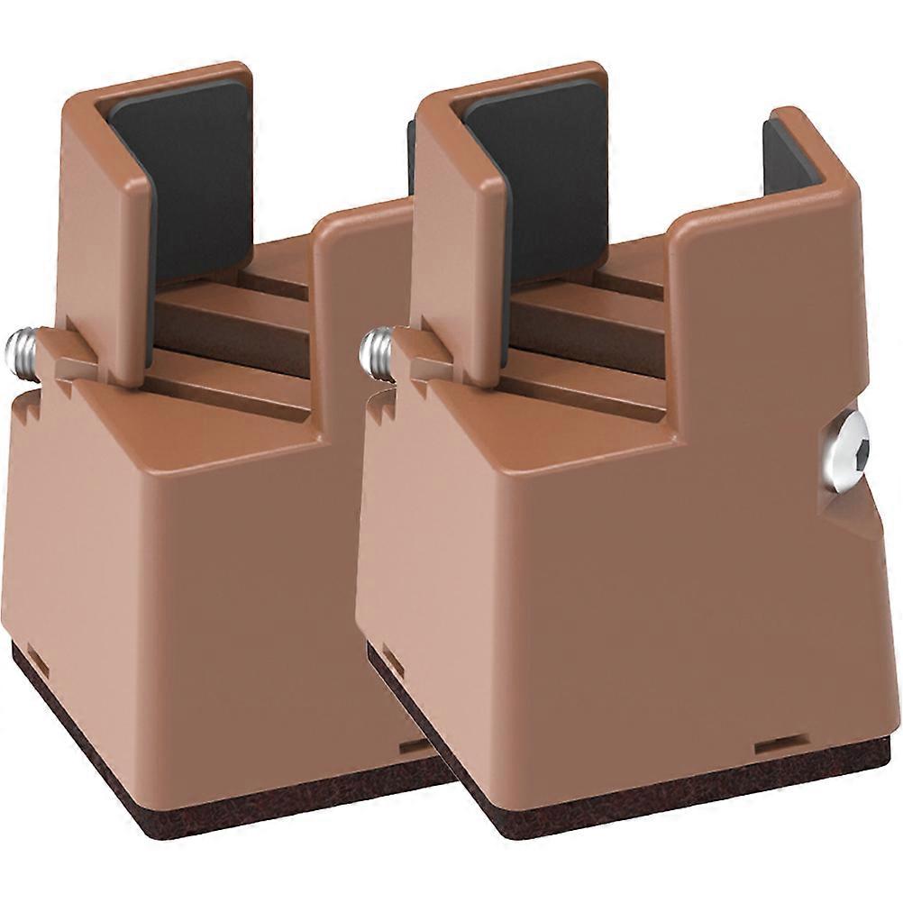 2pcs Platform Bed Riser Bed Raising Block 22-42mm Adjustable Bed Riser Block