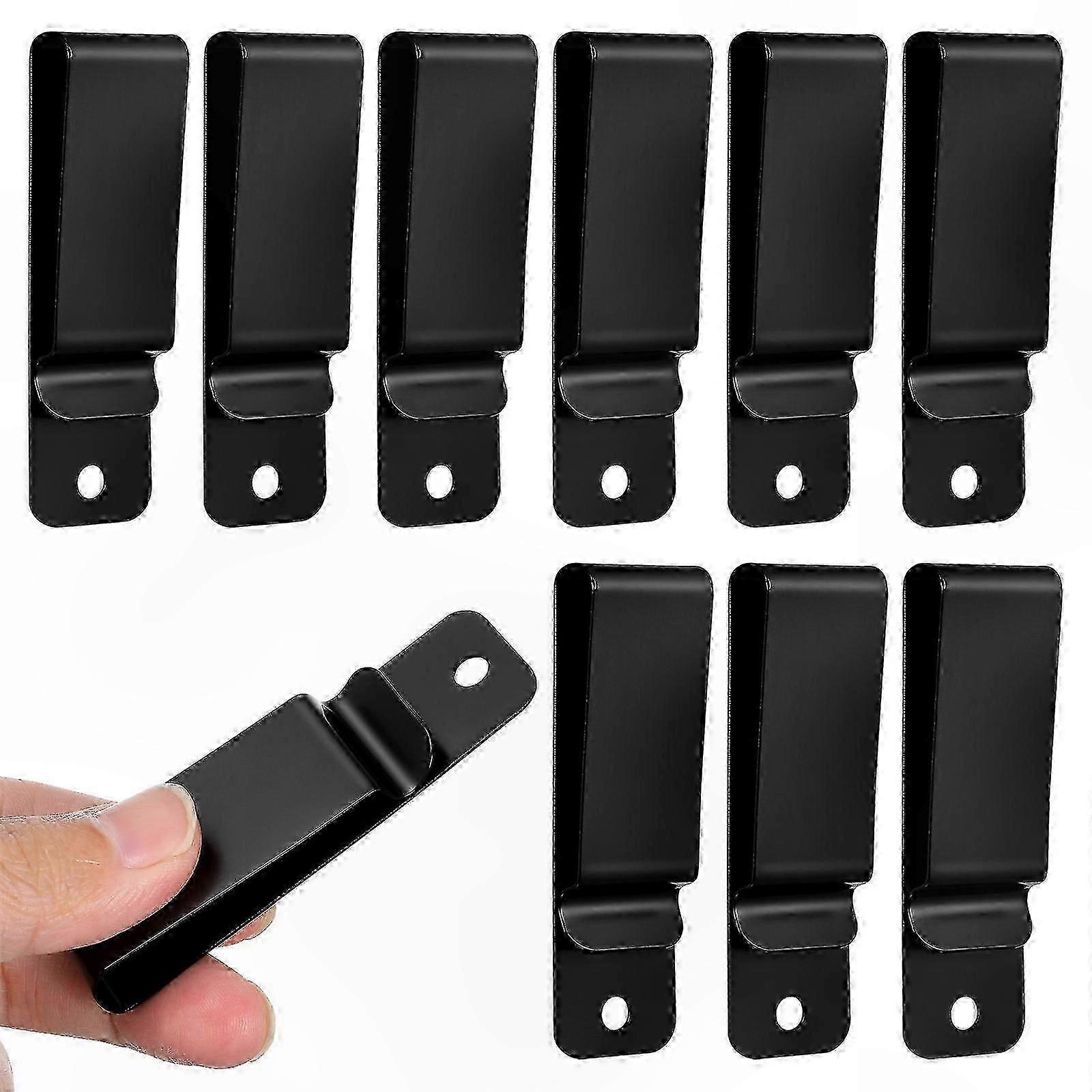 10-Pack Durable Belt Clips with Hooks for Secure Attachment and Replacement Needs