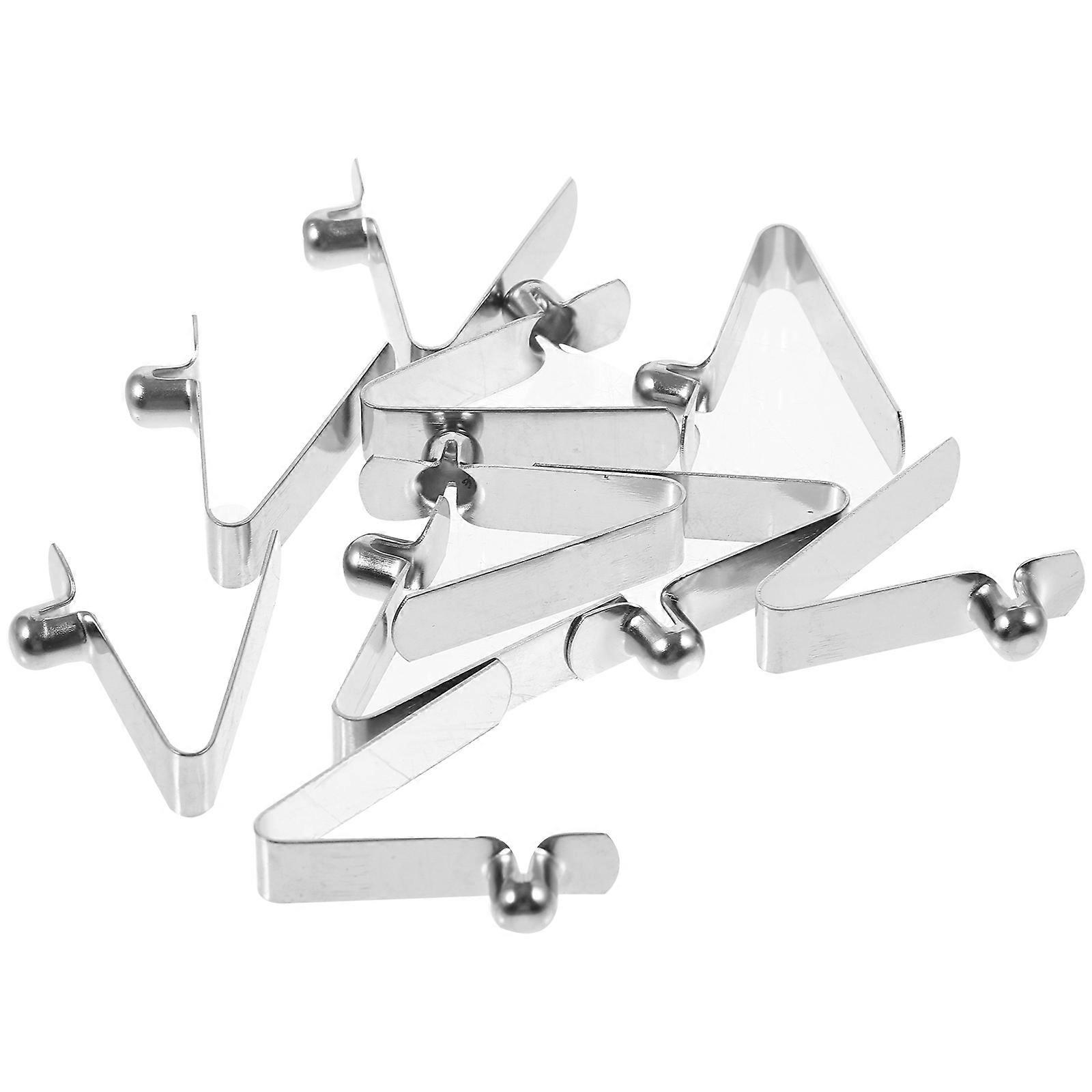 10kpl Pole Clips Pole Push Button Spring Snap Clips Sateenvarjo korjaustarvikkeet
