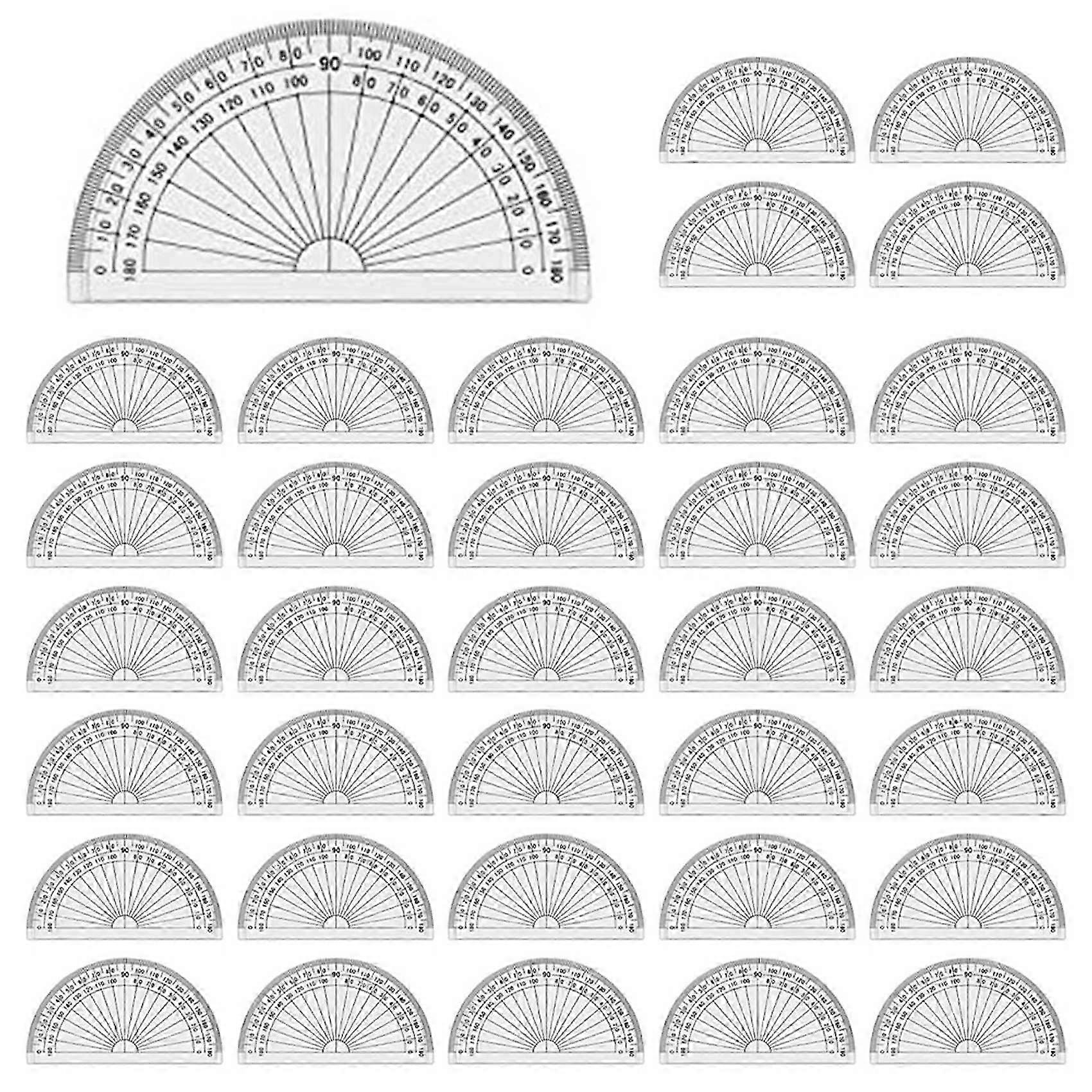 200 Pcs Math Protractors Plastic Protractor 180 Degrees,Protractors Bulk compatible with Classroom, Protractor Set compatible with Engineering