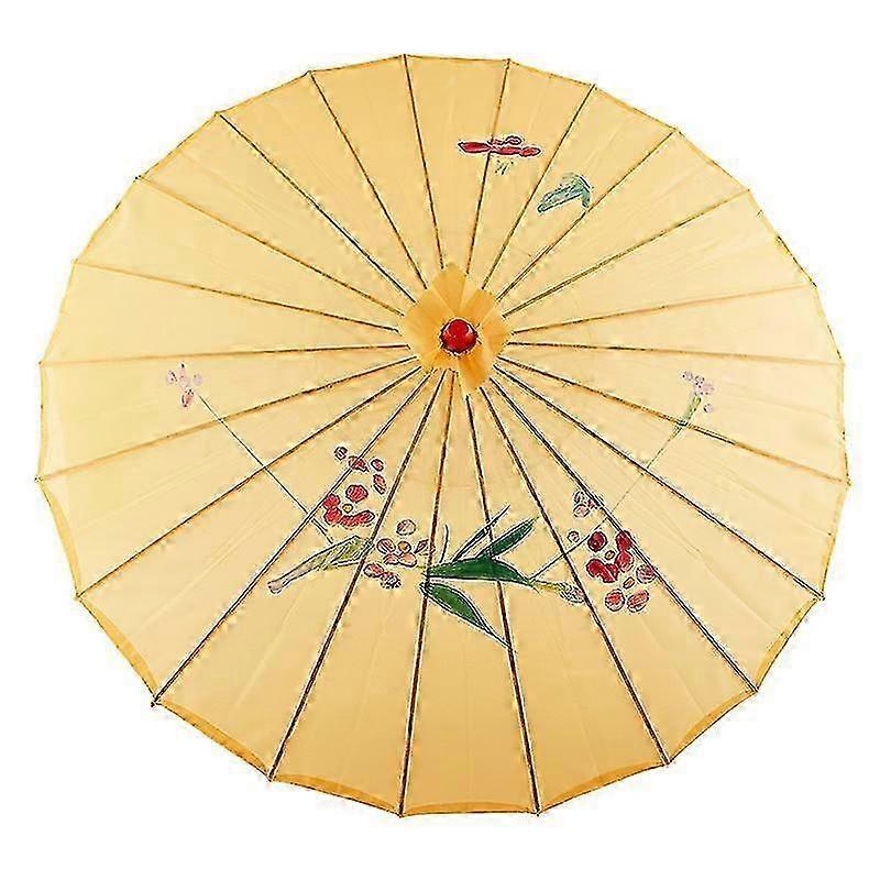 oil paper umbrella translucent silk cloth