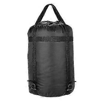 Lightweight Ripstop Nylon Stuff Sack, Black, Outdoor Camping Storage Bag, 24L, 139g, Sleeping Bag Not Included