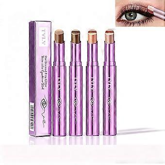 4PCS Cream Eyeshadow Stick Set, 3-in-1 Gradient Eye Shadow Sticks, Waterproof Shimmer Formula, One-Swipe Ombre Eye Look, Blendable Color for Soft Glam