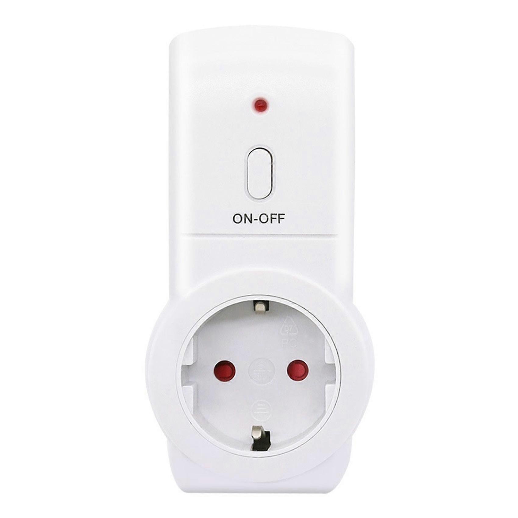 2X Wireless Remote Control Smart Timer Socket Switch 220V Wall 433mhz Programmable Electrical Outlet Switch EU Plug