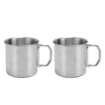 350ML 304 Steel Outdoor Cup Fold Handle