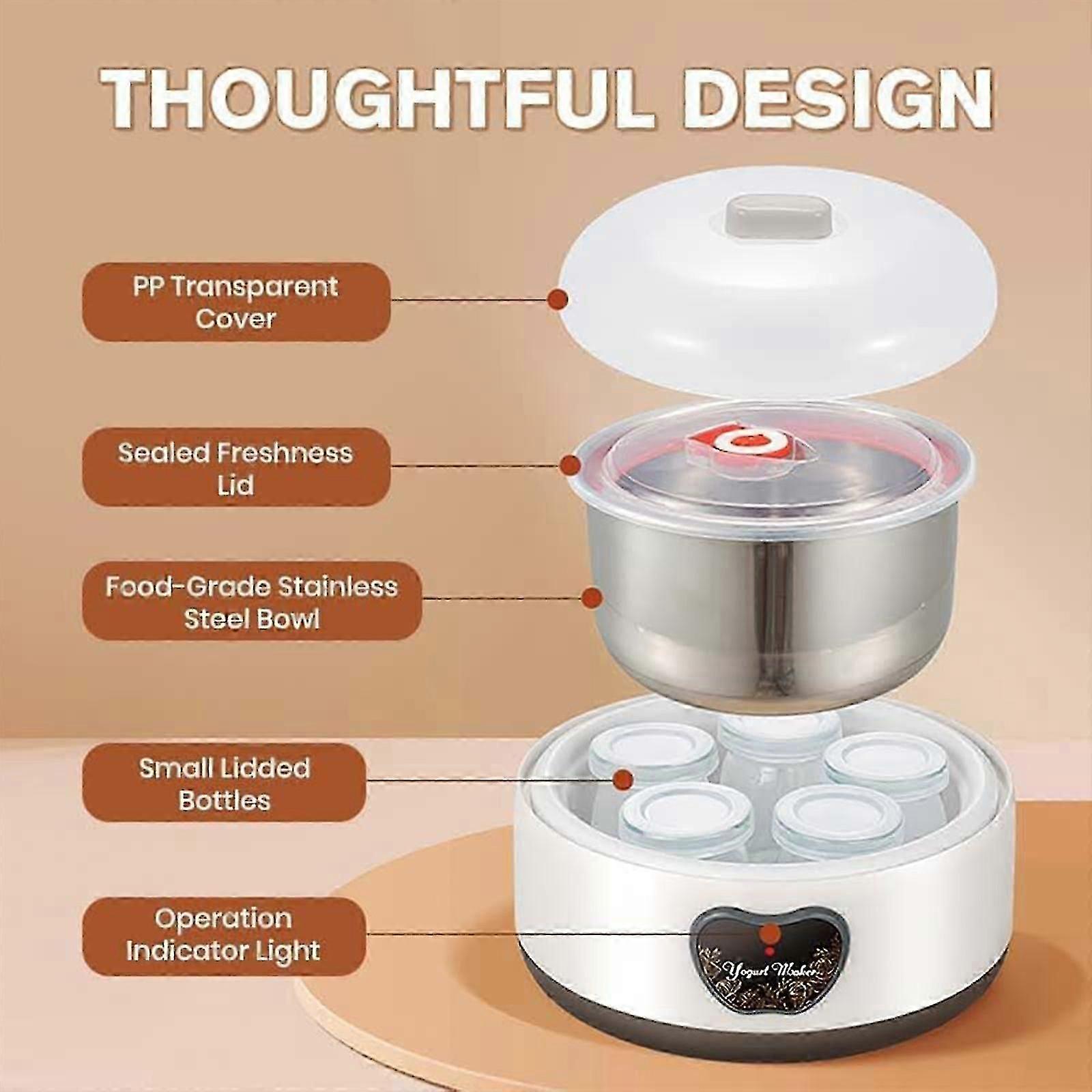 Ultimate Probiotic Yogurt Maker with Adjustable Temperature and Time Control