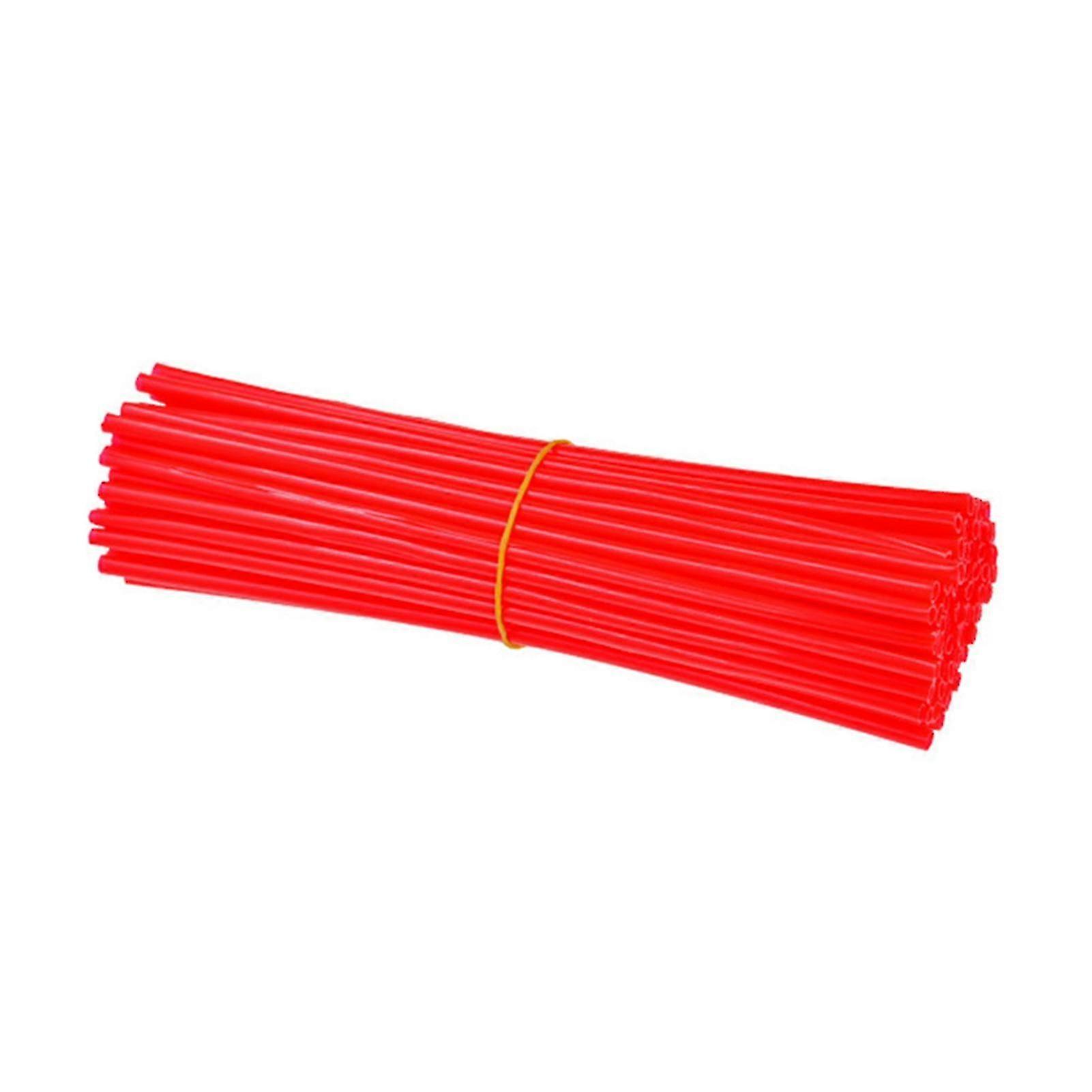 72PCS Red Spoke Skins Flexible Durable