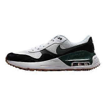 Nike Air Max SYSTM slijtvaste, ademende lage hardloopschoenen in wit, zwart en groen, unisex DQ0284-115