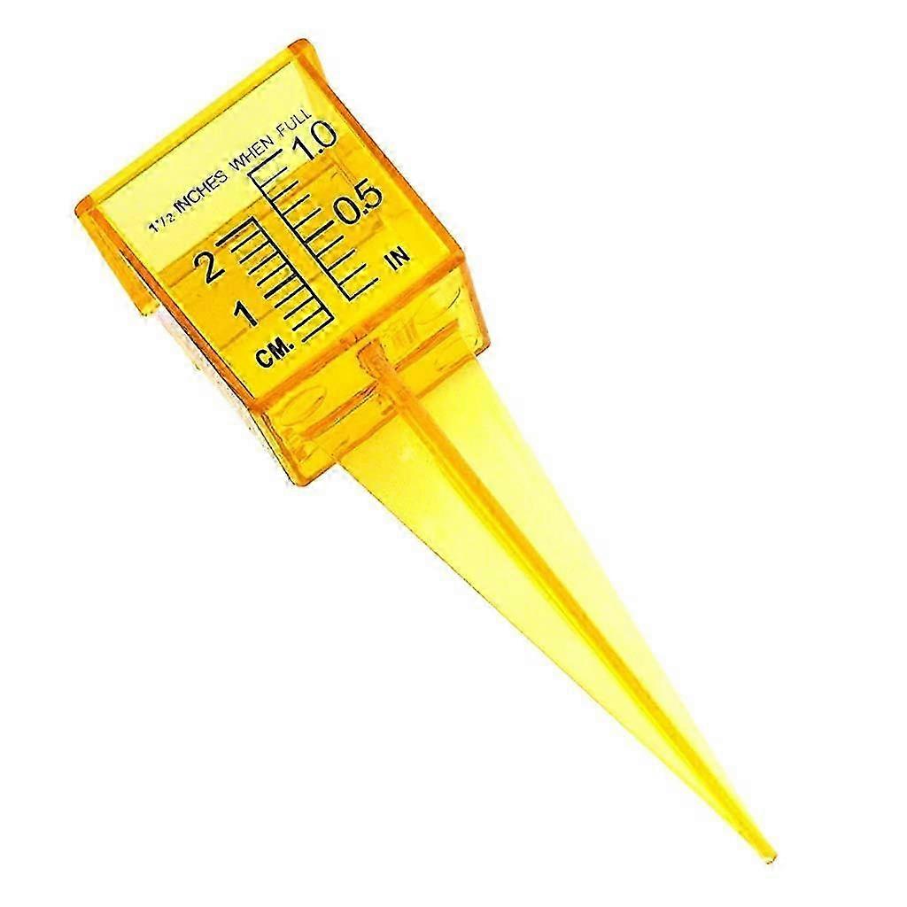 Dual-Scale Yellow Rain Gauge