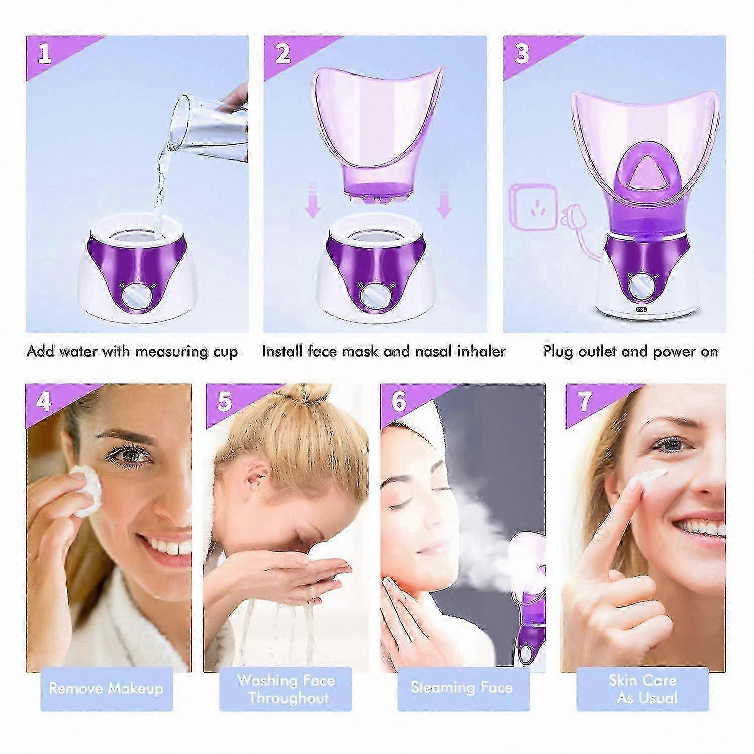 Nano Ionic Facial Steamer Portable