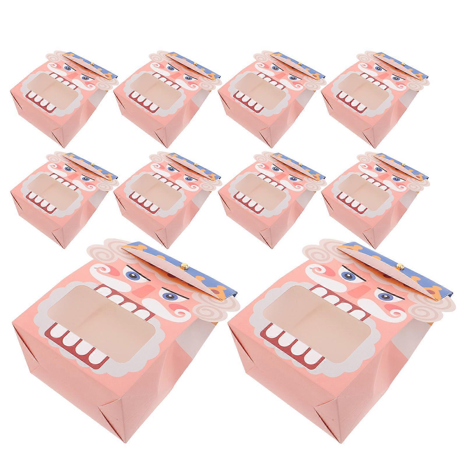 Nutcracker Cookie Boxes Paper Packaging for Storage Use 10Pcs with Window