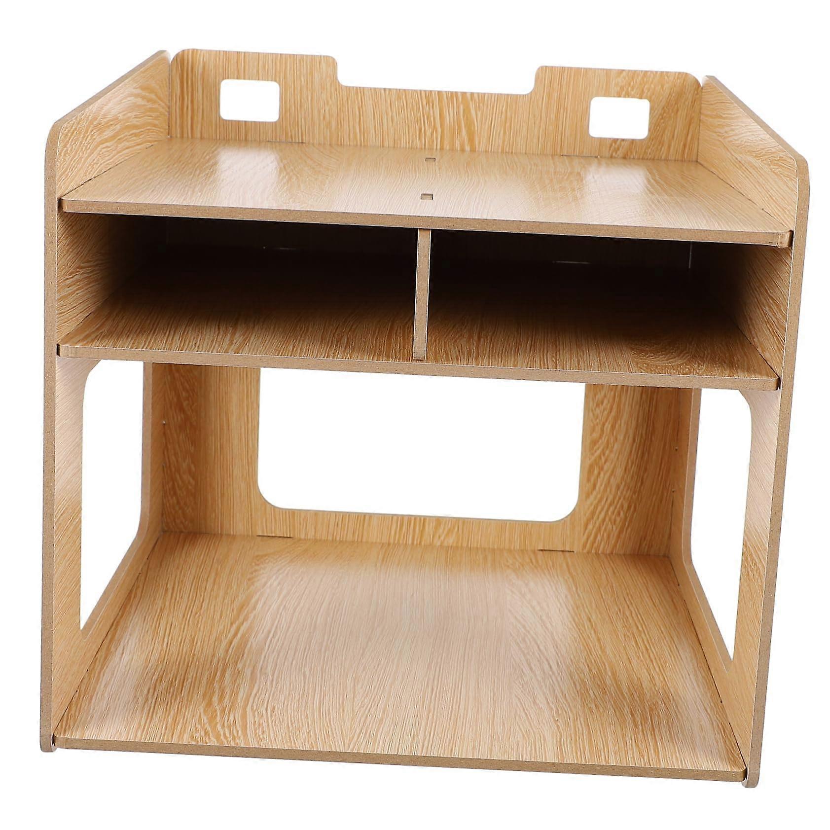 MultiLayer Printer Stand with Storage Shelves, Stable Desktop Organizer for Office Space Optimization