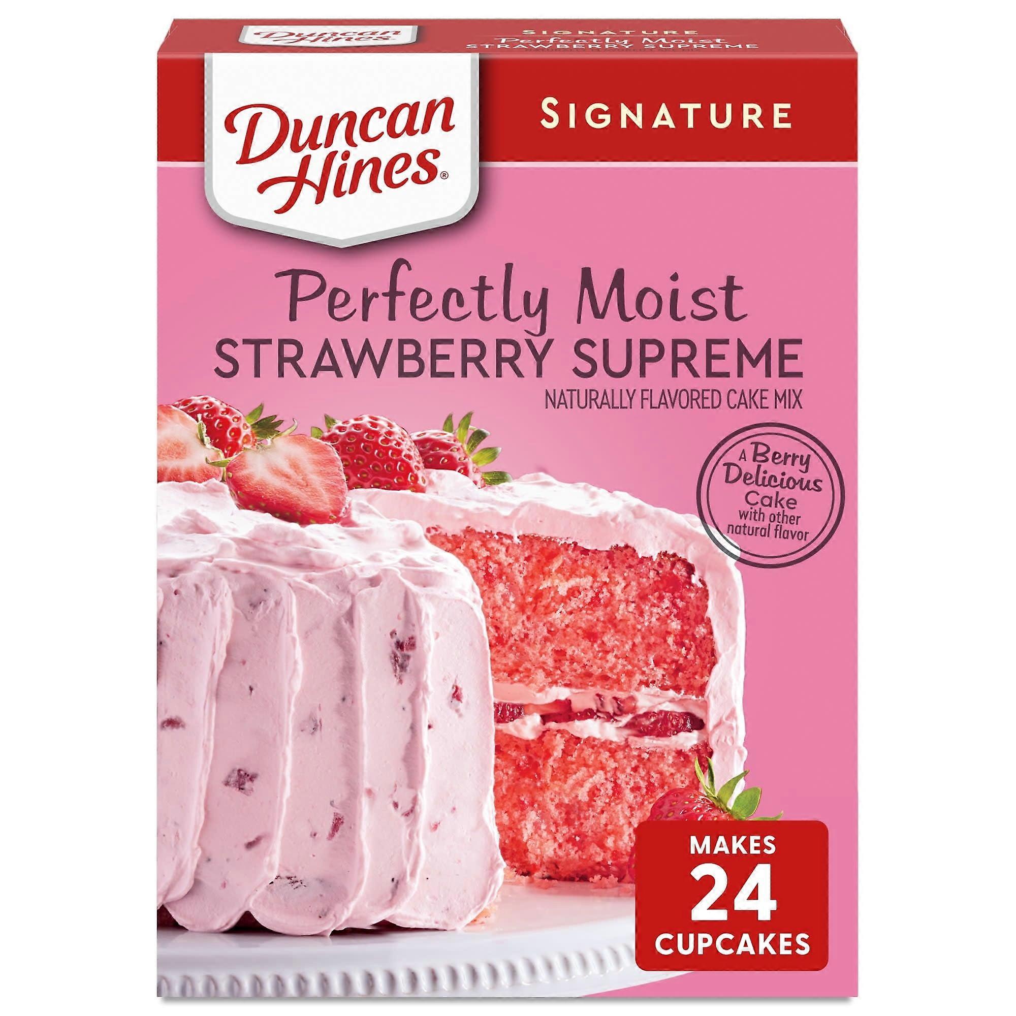 Préparation pour gâteau Duncan Hines Signature Perfectly Moist Strawberry Supreme 432 g (15,25 oz)