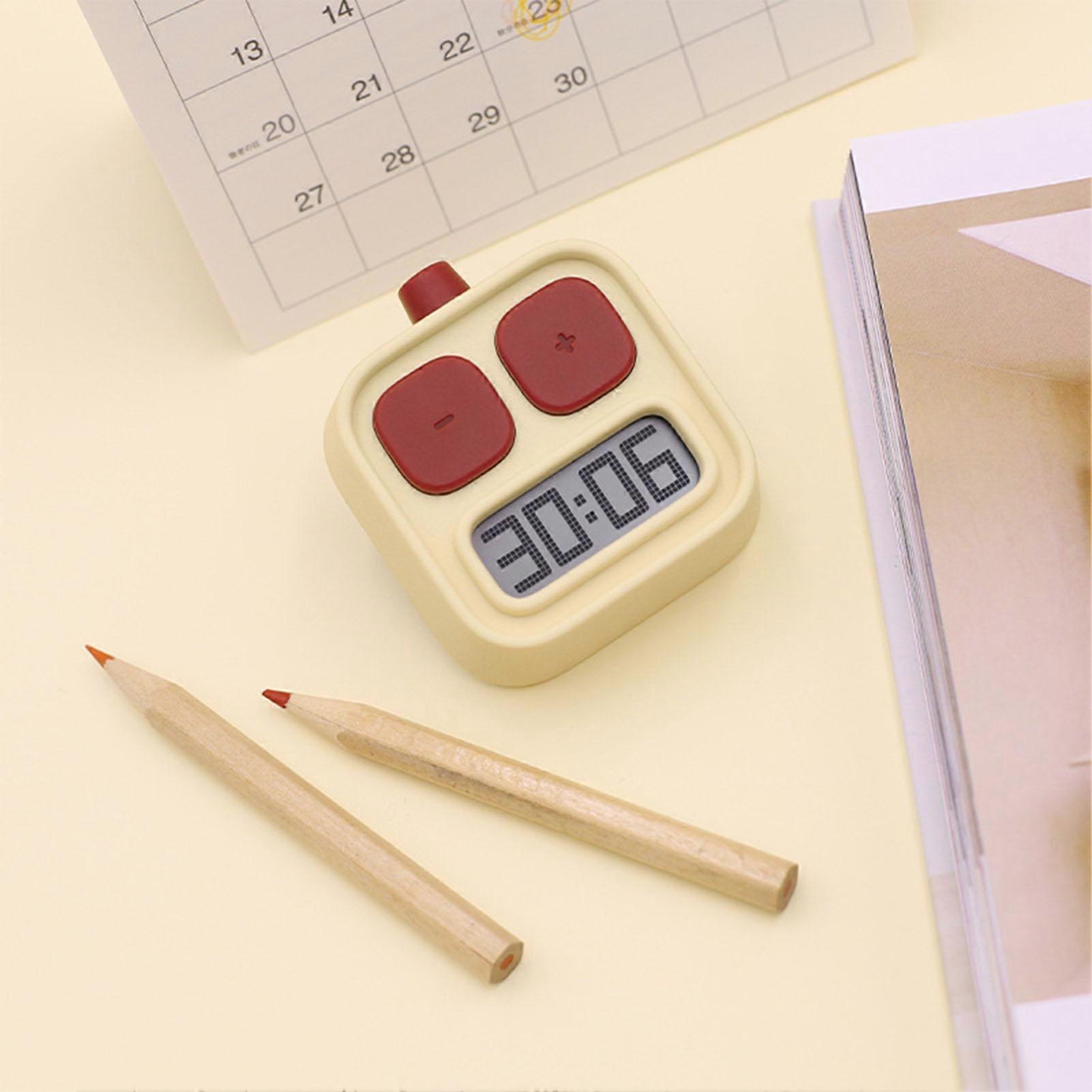 Digital Kitchen Timer LCD Display Robot Shaped Portable Countdown Timer for Cooking Running DC 3V