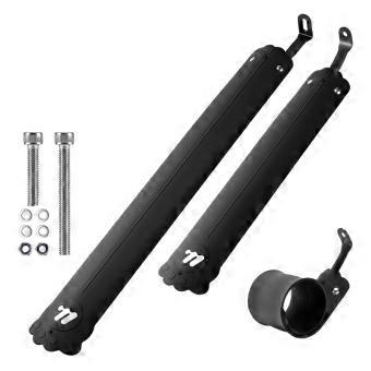 WEST BIKING YP0714048 1 Pair Foldable Bicycle Mudguard Rollable Silicone + Spring Steel for 16-26 inch Bikes