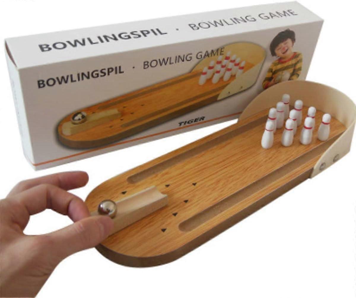 Wooden Desktop Bowling Toy Set