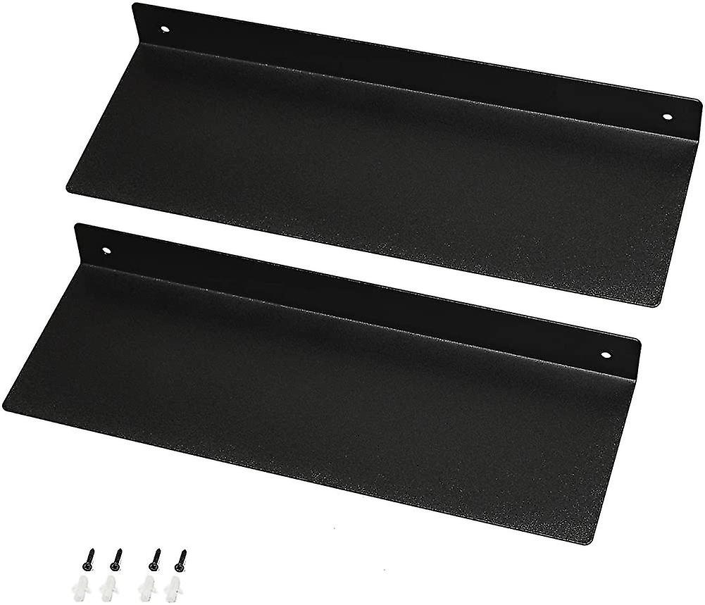 Wall Shelves Made Of Iron In A Set Of 2 In Industrial Design, 40cm Floating