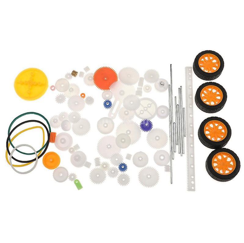 78pcs Gearbox toy robot motor plastic gear DIY model accessories HFMQV