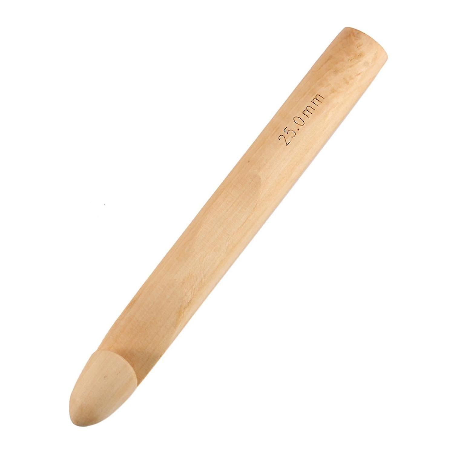 15/20/25/30mm Wooden Crochet Hooks Knitting Needles Sewing Tool Diy Scarf Knitting