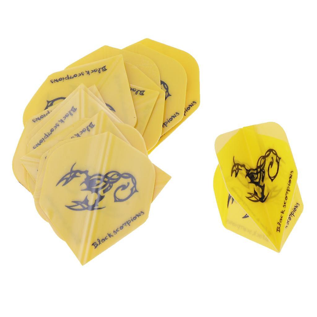 15Pcs Standard Dart Flights Standard Form Extra Strong Dart Flights Gelb