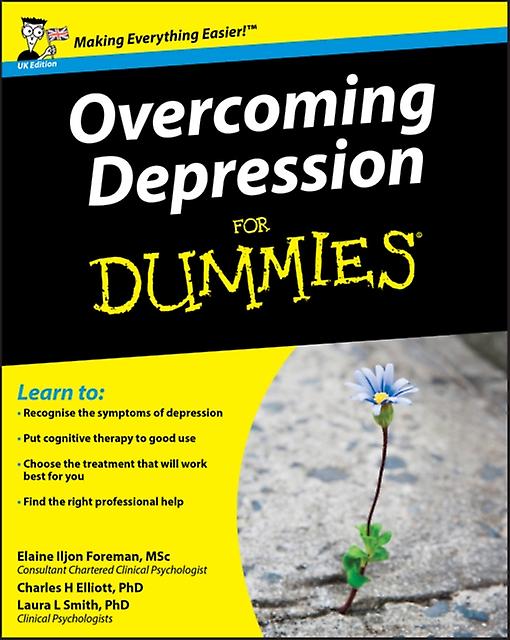 Overcoming Depression For Dummies Uk Edition by Charles H. Fielding Graduate Institute Elliott Paperback