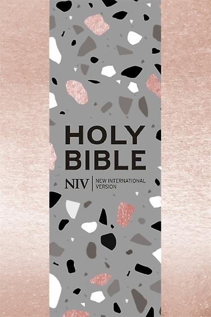 Niv Pocket Rose Gold Terrazzo Soft-tone Bible With Zip by New International Version Paperback