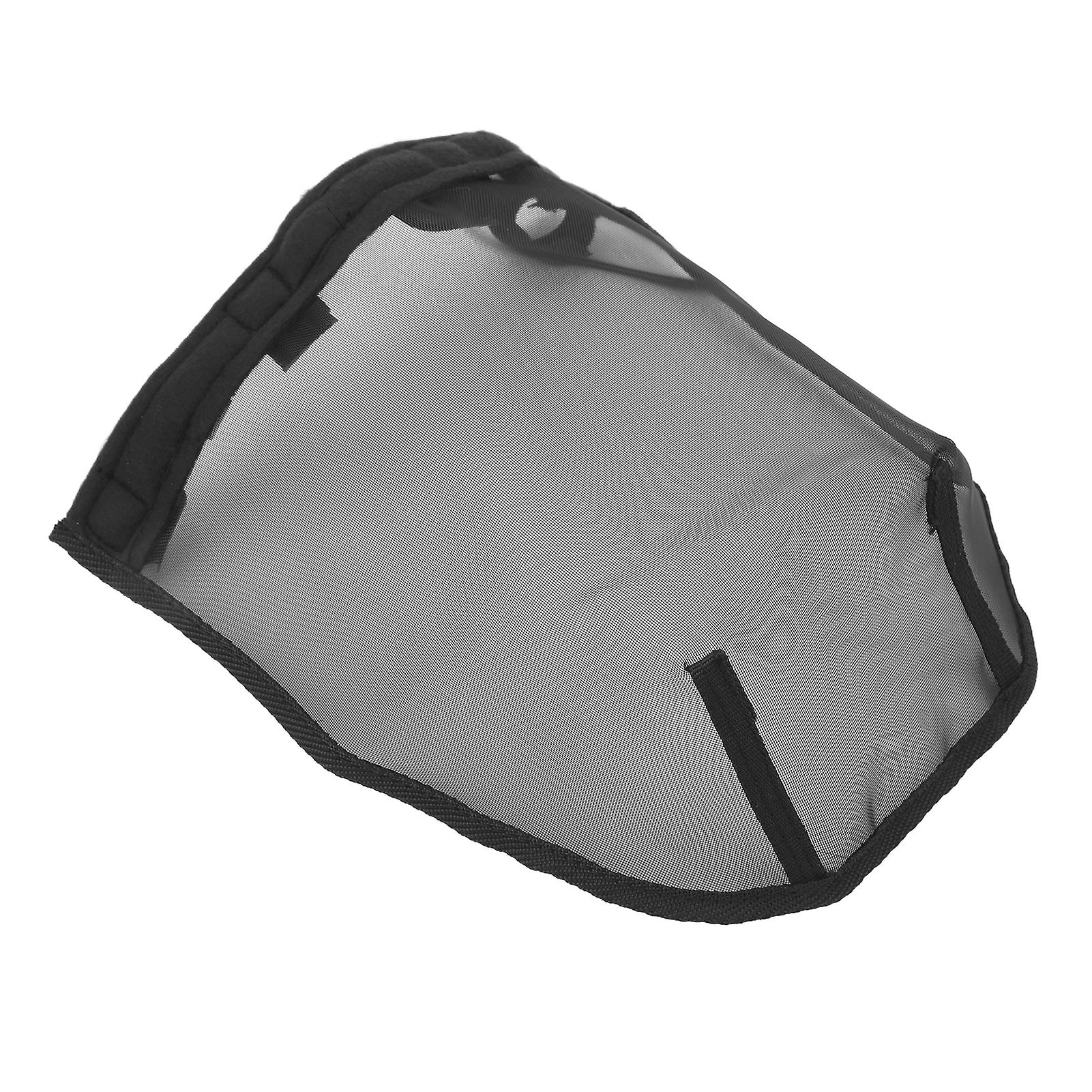 Horse Nose Net Plastic Horse Breathable Nose Fine Mesh Net L Size Black Comfort Horse Nose Mask for Home Farm