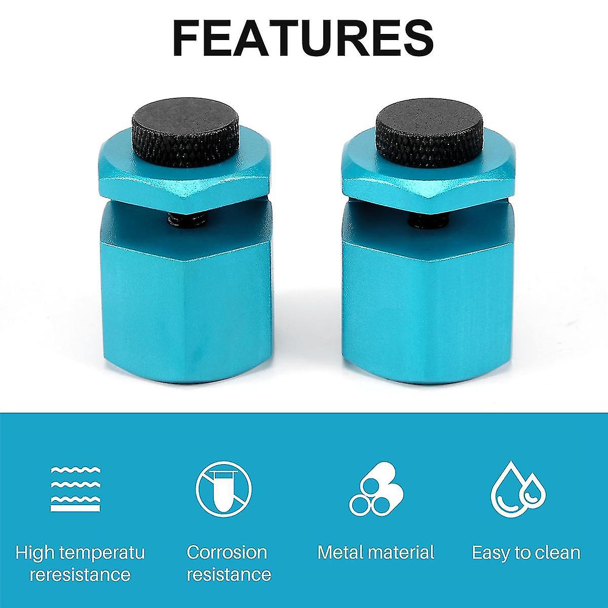 2pcs Tall Stair Gauges For Layout Framing Square Attachment Rip Guide Jigs (blue)