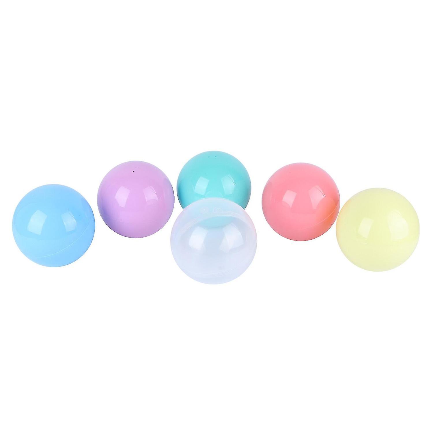 6pcs 10cm Plastic Ball Decor Multi-purpose Twisted Egg Ball (random Mixed Color)