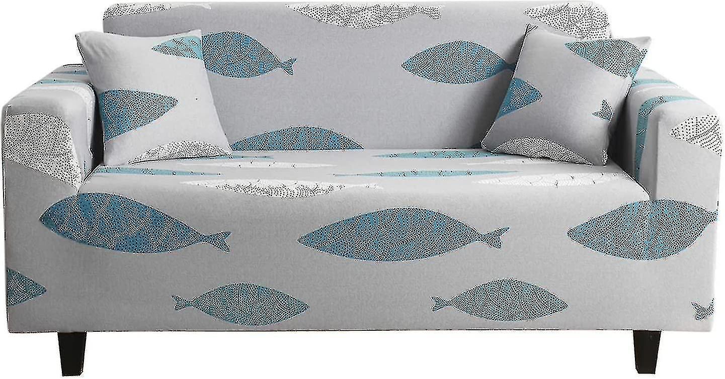 Printed Sofa Cover Stretch Couch Cover For 3 Cushion Couch Large Sofa Slipcover Washable Furniture P