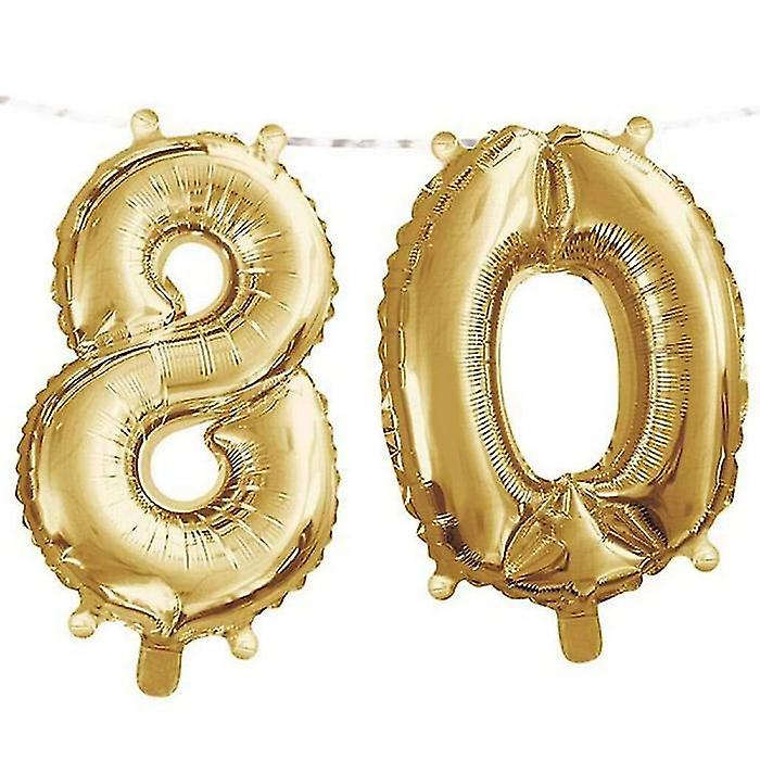 Creative Party Ribbon 80th Foil Balloon