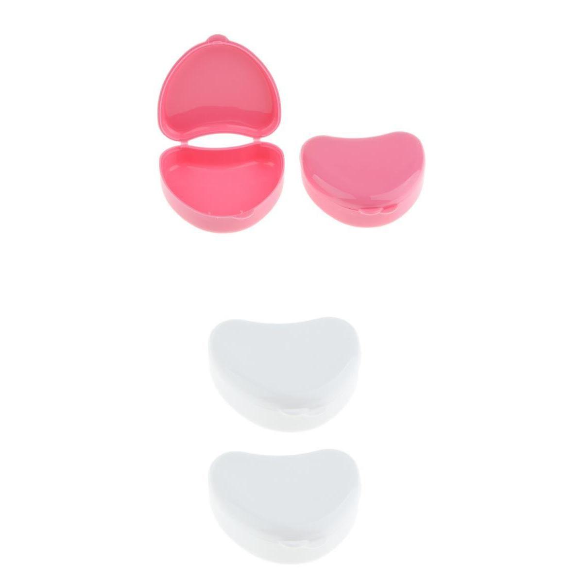 4 Pcs Mouth Guard Case Orthodontic Retainer Box Denture Storage Container