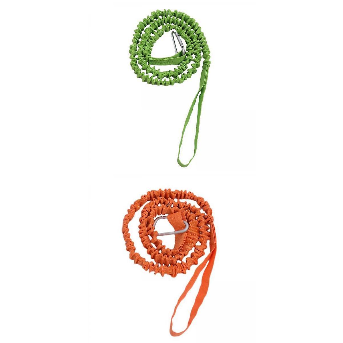 2x Adjustable Kayak Paddle Leash Fishing Pole Holder Cord Colid Keeper Oars