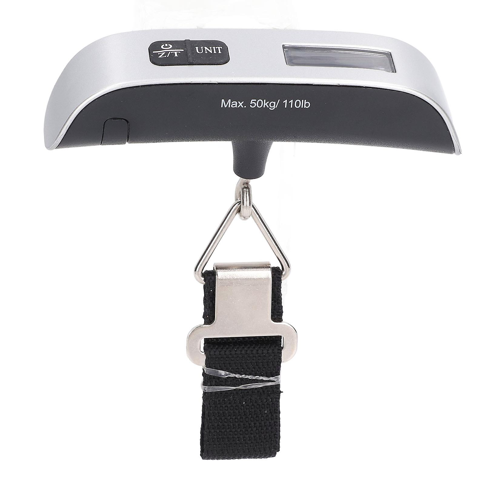 Compact LCD Digital Luggage Scale - 50kg Max, Precise Hook Weighing