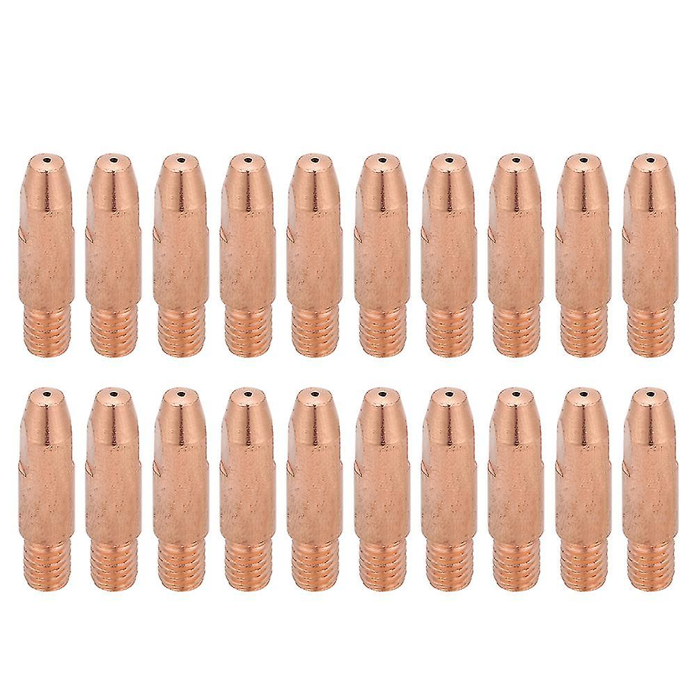 20Pcs Copper Contact Tip M6 for Binzel 24KD MIG/MAG Welding Torch (1.0mm)