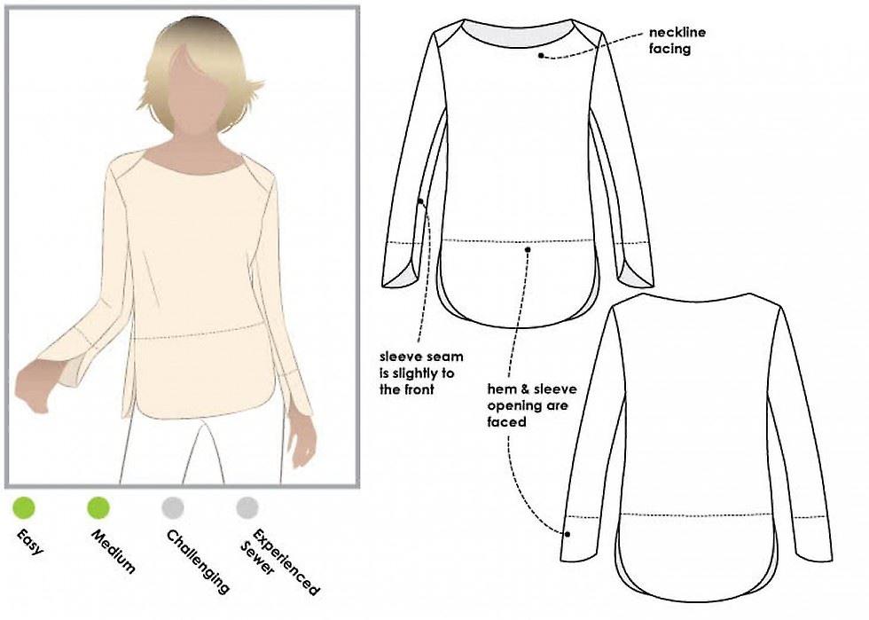 Style Arc Paper Sewing Pattern Savannah Top