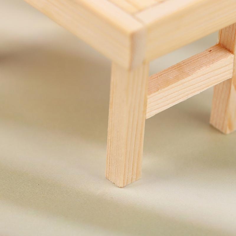 1/12 Dollhouse Miniature Long Table Model Dollhouse Furniture Decor Accessories