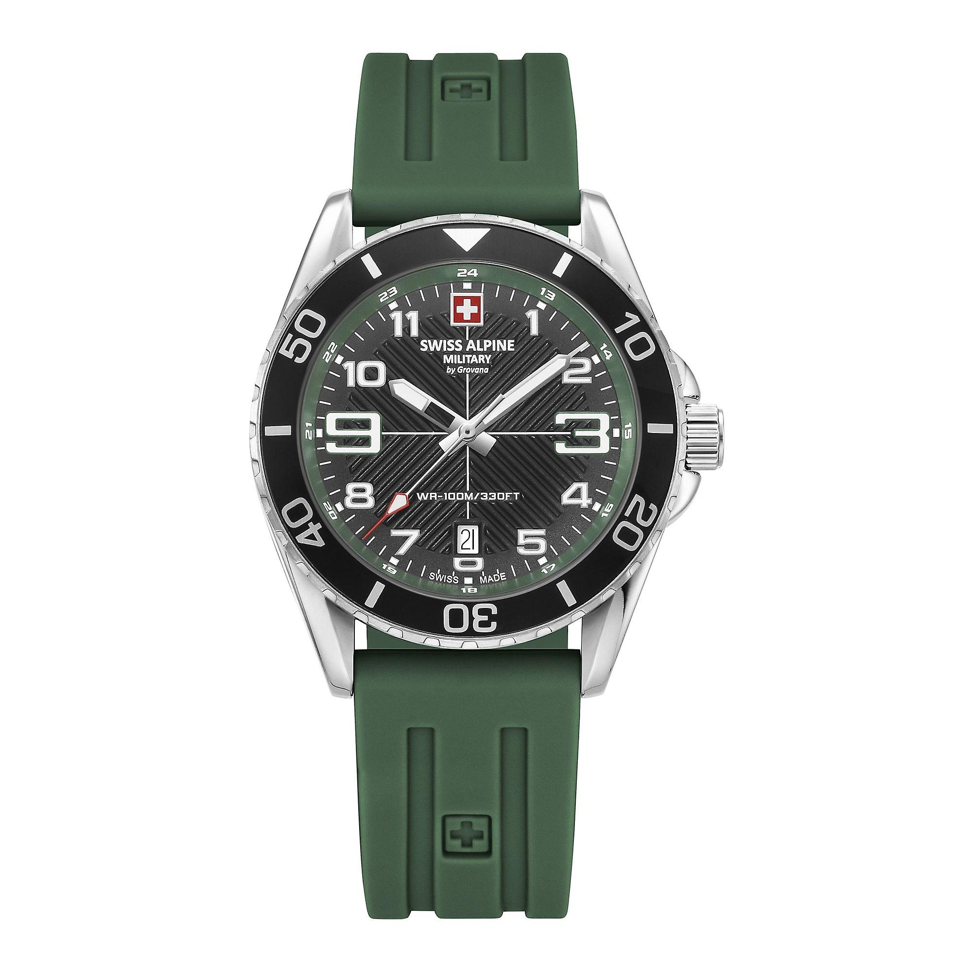 Swiss Alpine Military Men's Watch Analog Quartz 7029.1834SAM Silicone