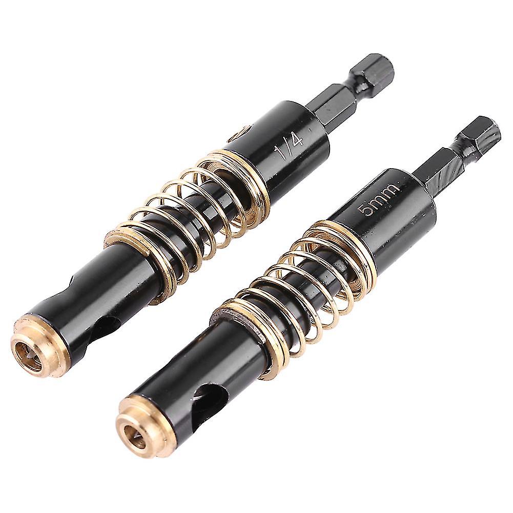 Door Hinge Drilling Centering Drill Bits Professional Opening Tool (5mm&1/4")