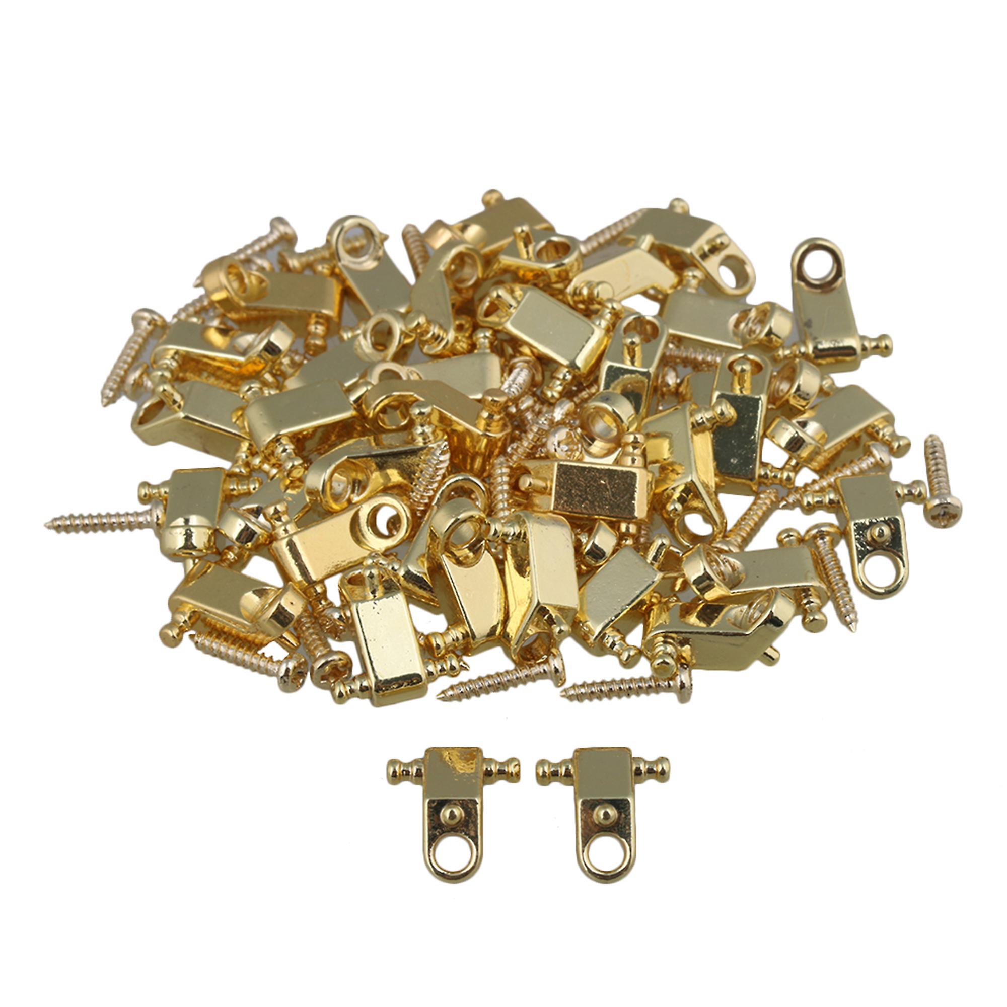 100pcs String Retainers Roller String Trees Golden for Electric Guitar