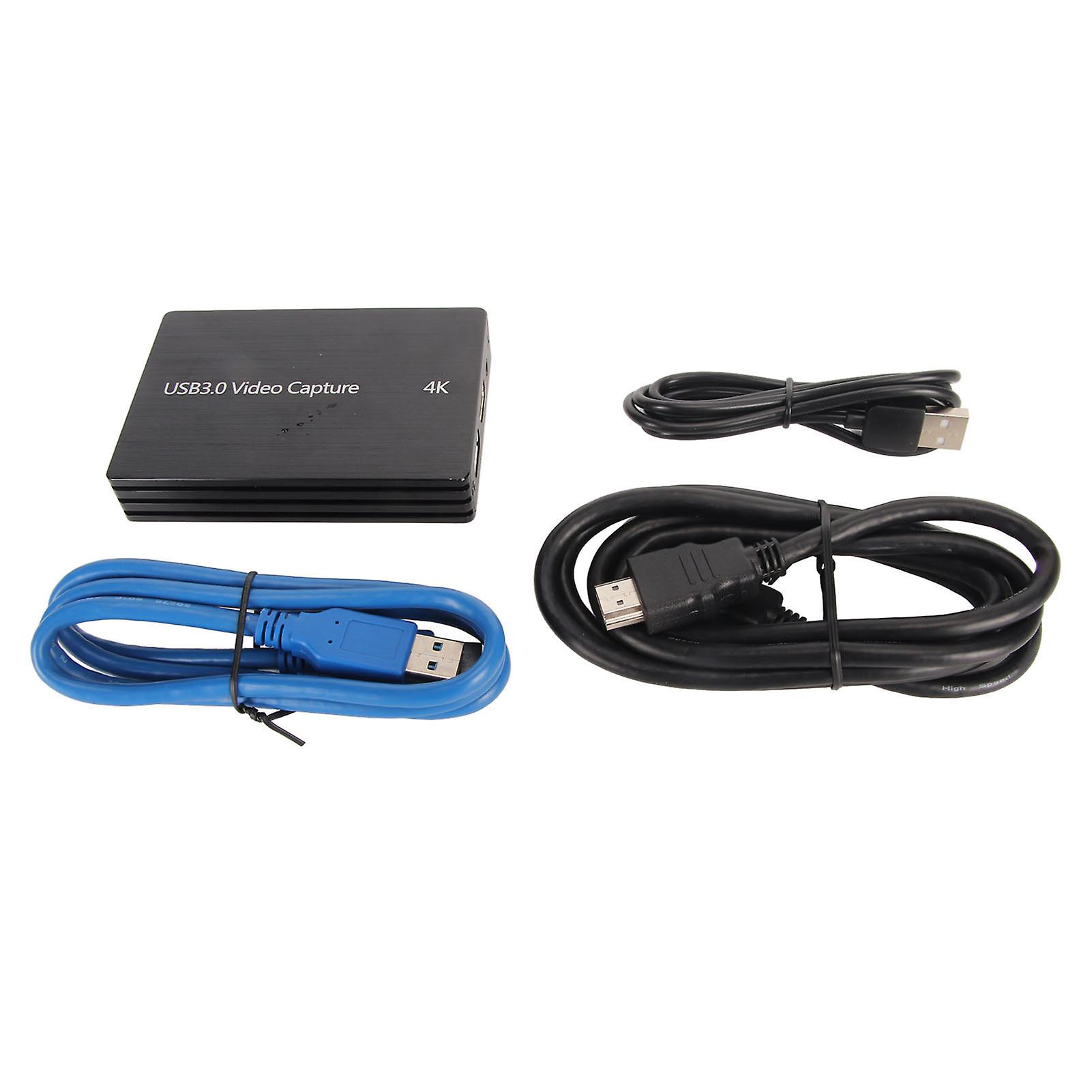 4K 60fps HD Multimedia Interface to USB3.0 Game Video Capture Card 1080p Capture Card with Mic Input Sound Output