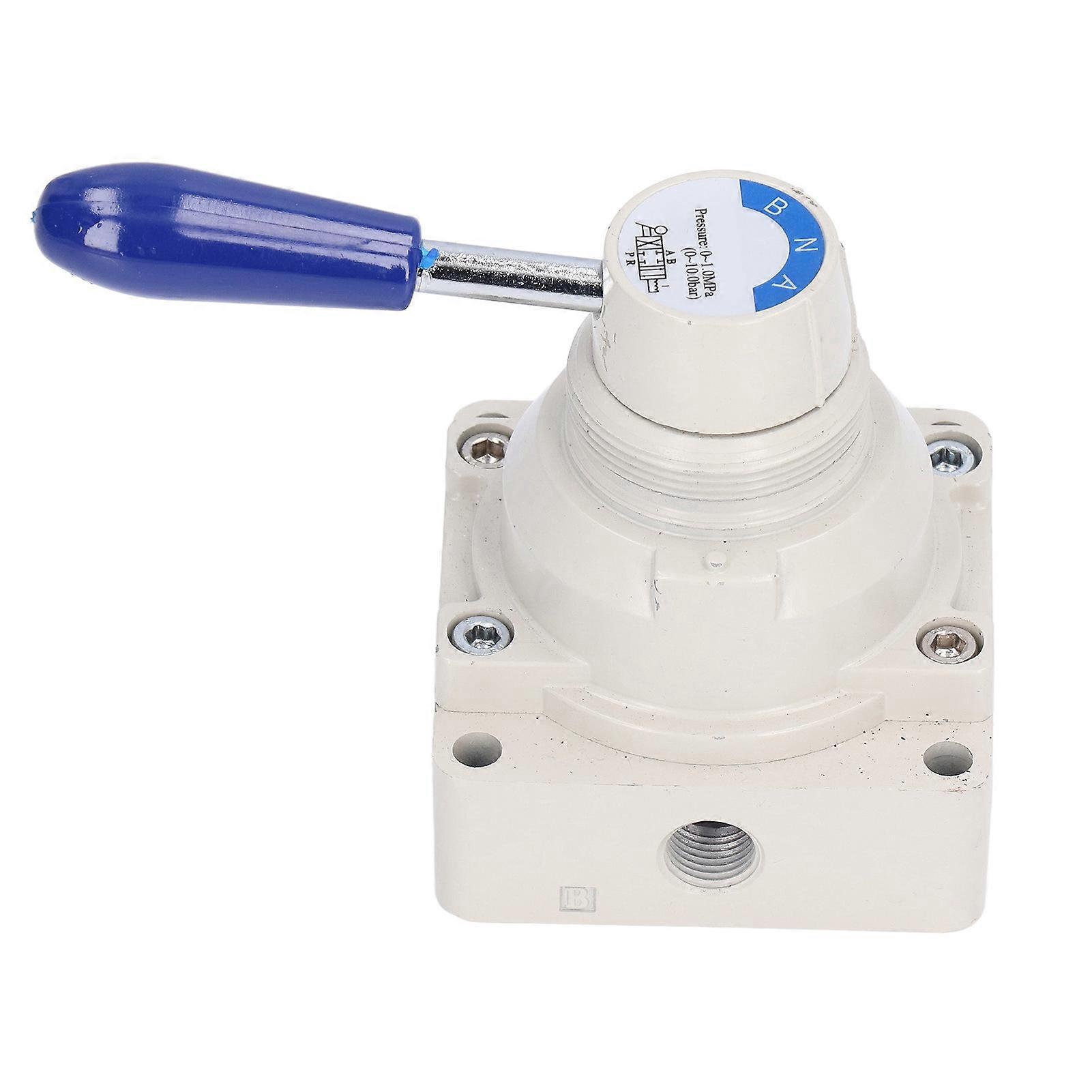 2 Position 4 Way Rotary Lever Manual Pneumatic Valve Pneumatic Flow Control Switch Accessory 4HV310-08