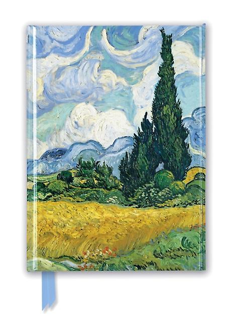 Vincent Van Gogh Wheat Field With Cypresses Foiled Journal Notebook  blank book Book