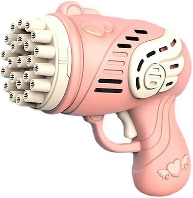 23 Hole Gatling Bubble Machine for Kids, Battery Powered Bubble Maker, Super Large Phantom Light Aut