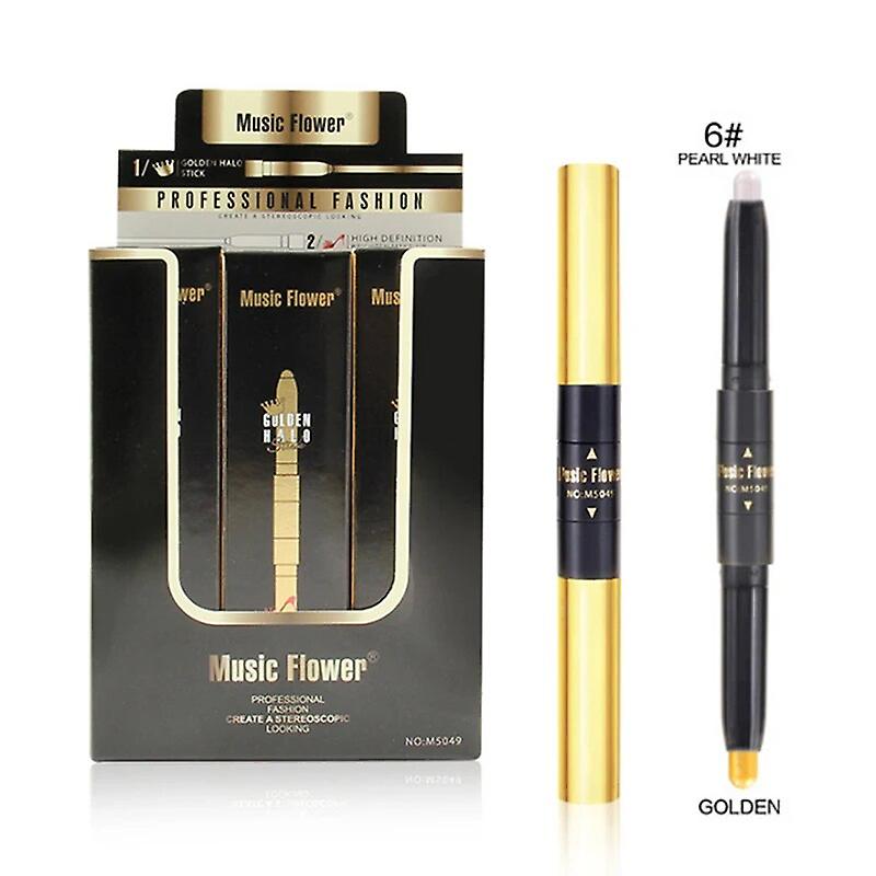 Colors Double Head Eye Shadow Highlight Pen Professional Face Contour Shimmer Shiny Highlighter Waterproof Eye Shadow TSLM1~16508