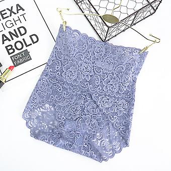 Veeki Womens Lace Underwear High Waist Panties Sexy Set 3-Pack, Blue, L