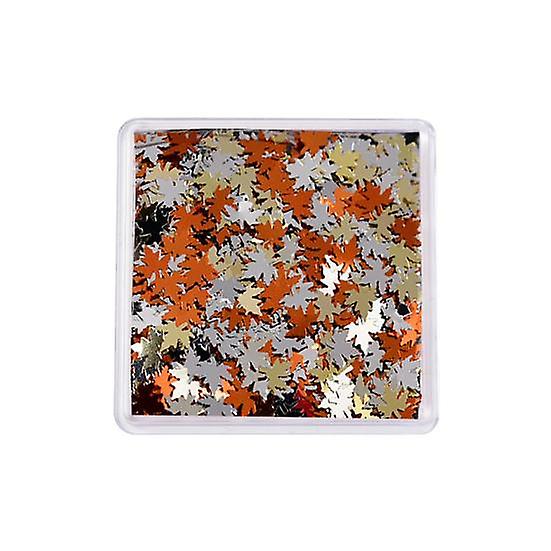 1 Box Nail Sequins Super Thin Mini Multi-colors Assorted Smooth DIY Nail Art Sparkling Maple Leaf